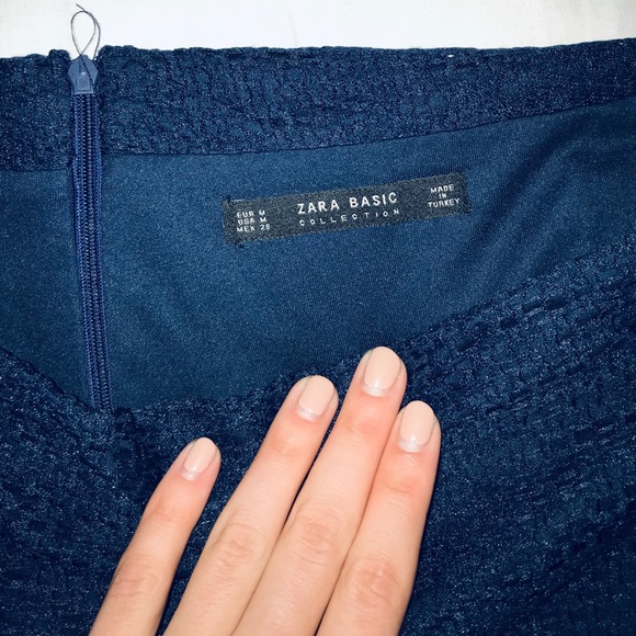 Navy Blue Zara Skirt - Picture 2 of 2